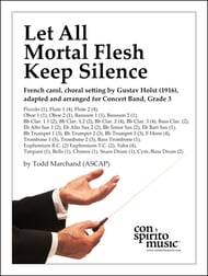 Let All Mortal Flesh Keep Silence Concert Band sheet music cover Thumbnail